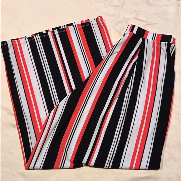 BAR III wide leg stripe print pants - Picture 1 of 4